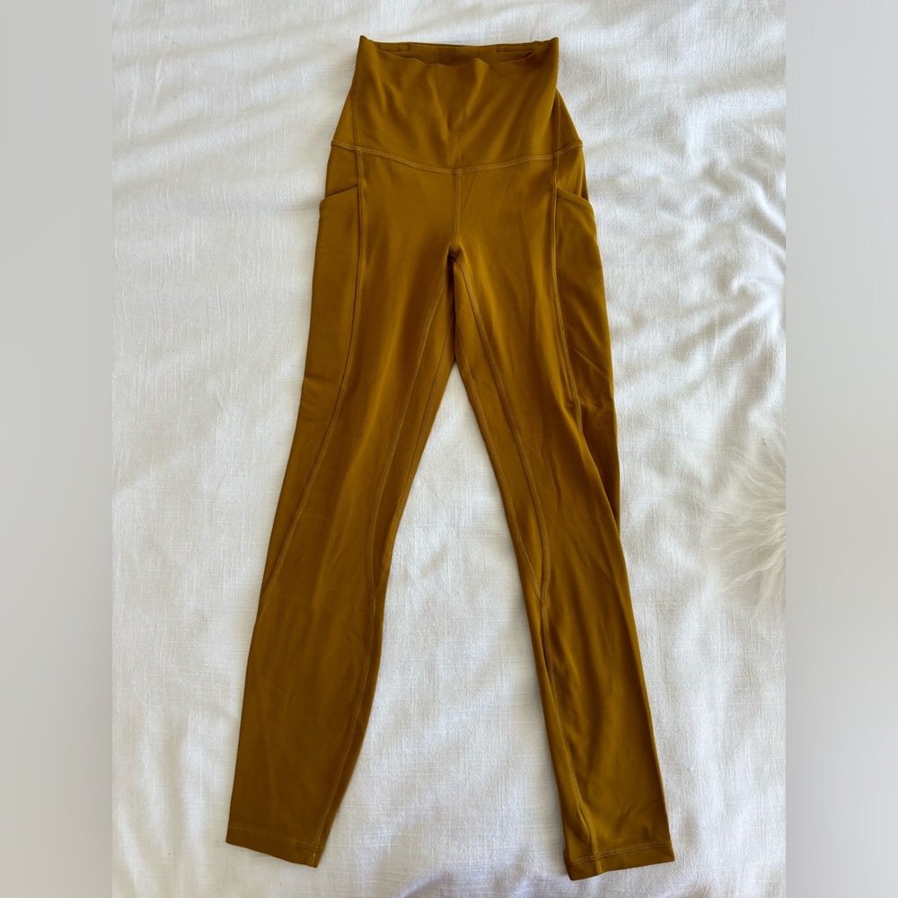 Lululemon Align Leggings with Pockets 25” Size 0 Gold Spice - Picture 1 of 4